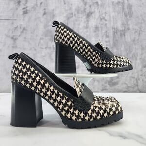 NWOT Crown Vintage herringbone 9M Y2K 90s 2000s chunk platform preppy schoolgirl